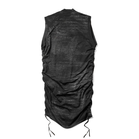 JULIUS 917KNM4 Bk Noise / Digital Noise Shirring Top